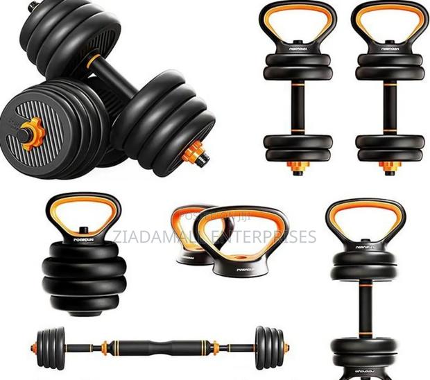 50 Kg Dumbbells Training Made Simple Kettle Bell 6 in 1 Adjustable Dum