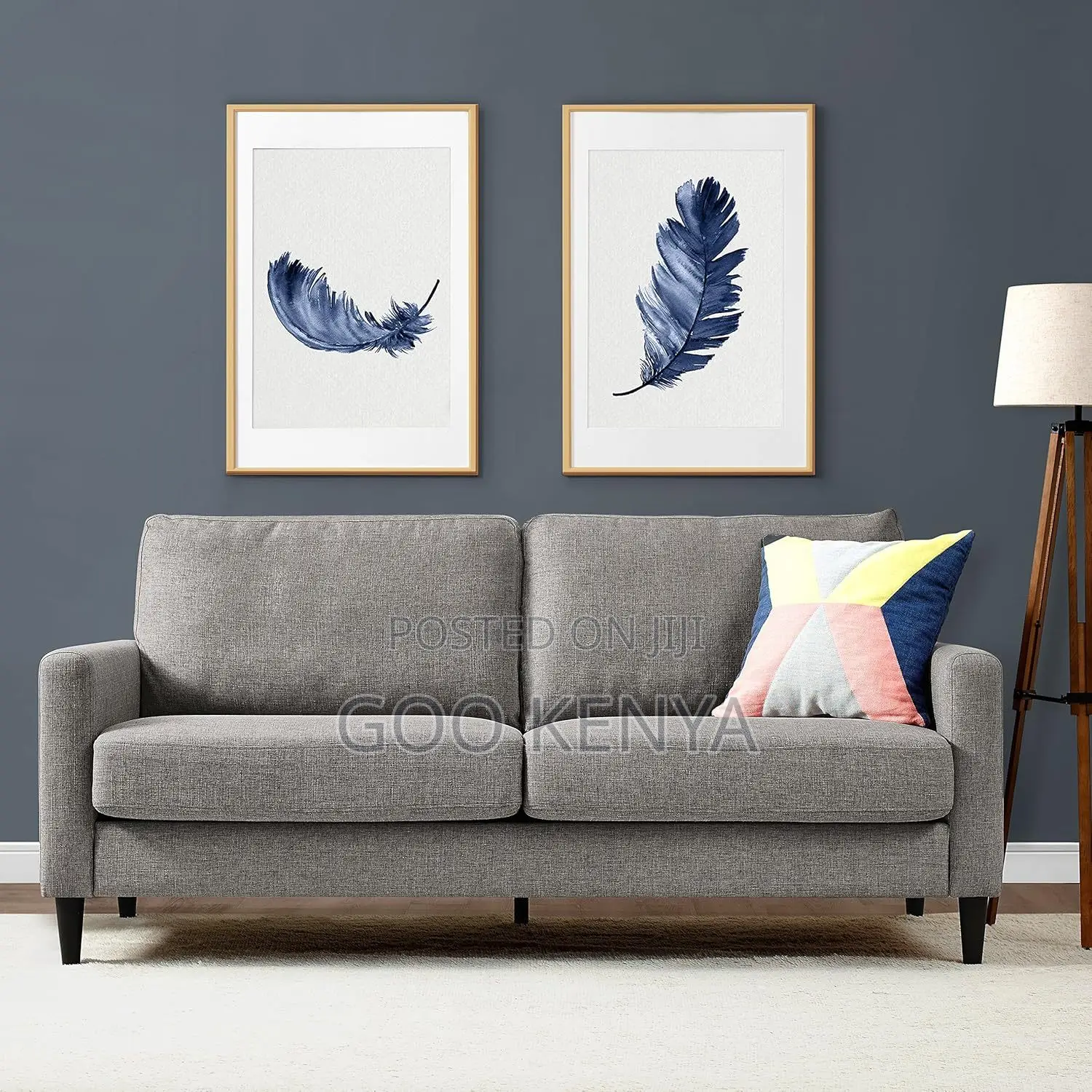 Home Sofa; Contemporary 2-Seater Loveseat Sofa Set