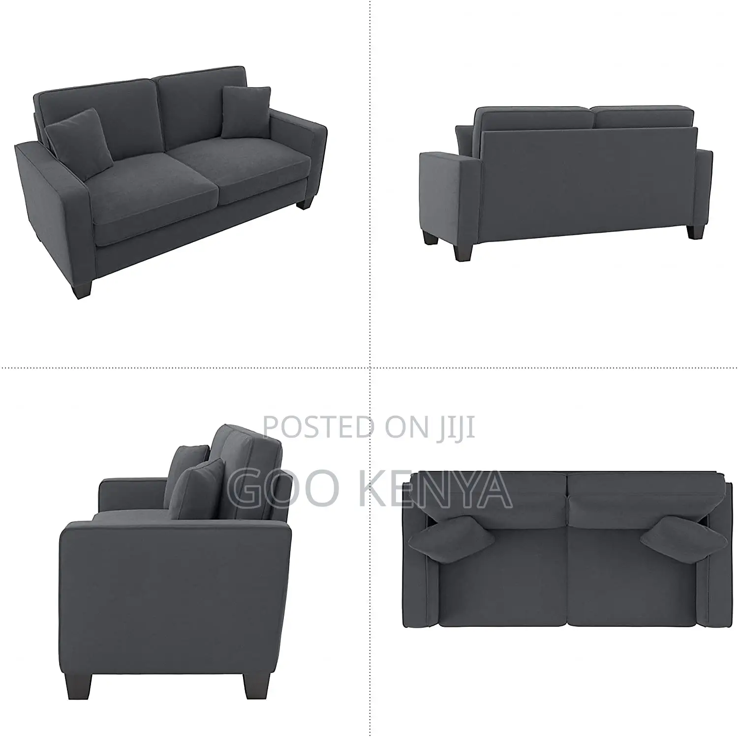 Home Sofa; Contemporary 2-Seater Loveseat Sofa Set