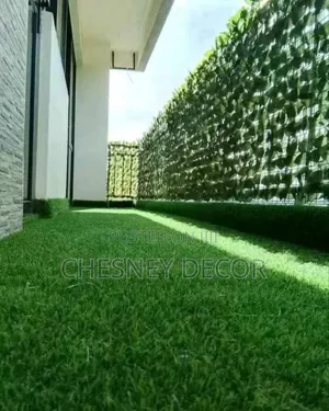 Comfortable Grass Carpet  And Privacy Fence Decor