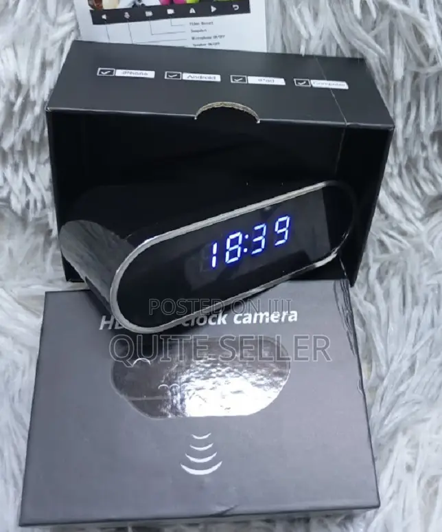 Table Clock Wifi Camera - Supports Up to Video Quality