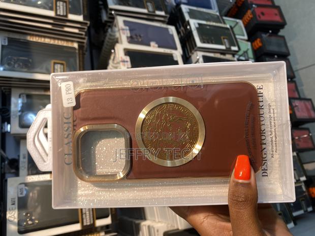 Suede Case for iPhone 13 Versace Luxury Back Case - main view