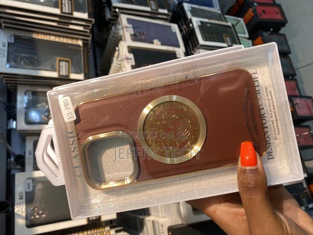 Suede Case for iPhone 13 Versace Luxury Back Case - thumbnail 3