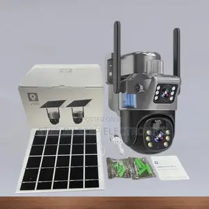 Dual Lens 4g Solar Powered PTZ 360 Camera With Human Motion Tracking