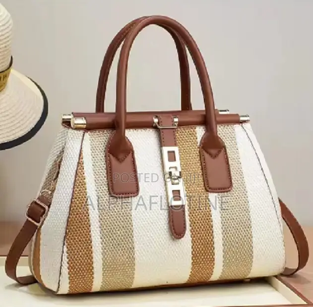 Hand Bags Fashion Color Contrast Canvas