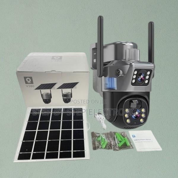 4g Simcard Dual Lens Solar CCTV Security Camera With Built-in Battery