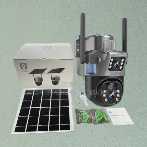 4g Simcard Dual Lens Solar CCTV Security Camera With Built-in Battery