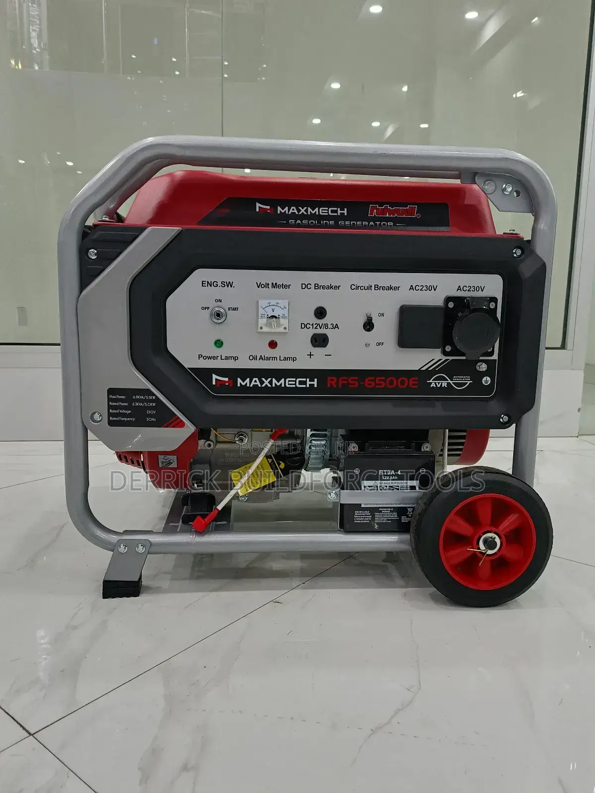 Maxmech 6.9kva/5.5kw Gasoline Generator