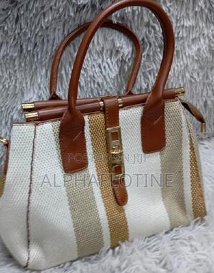 Canvas Pu Leather Tote Shoulder Handbag - thumbnail 2