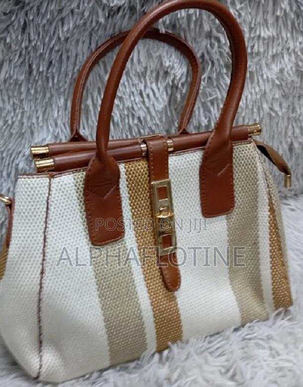 Canvas Pu Leather Tote Shoulder Handbag - main view