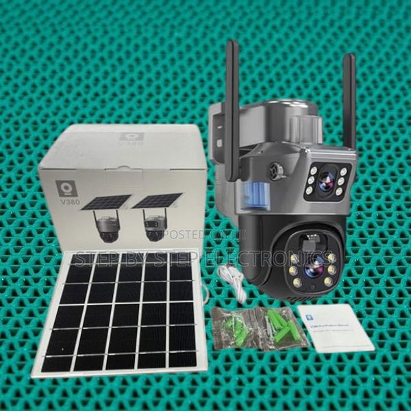 Wireless Dual Lens Solar Powered 4g CCTV Camera With Cloud Storage