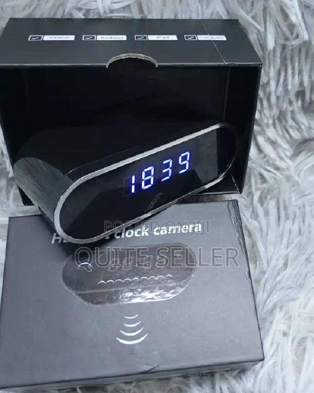 Alarm Clock Camera Full Hd 1080p Wifi Spy Hidden