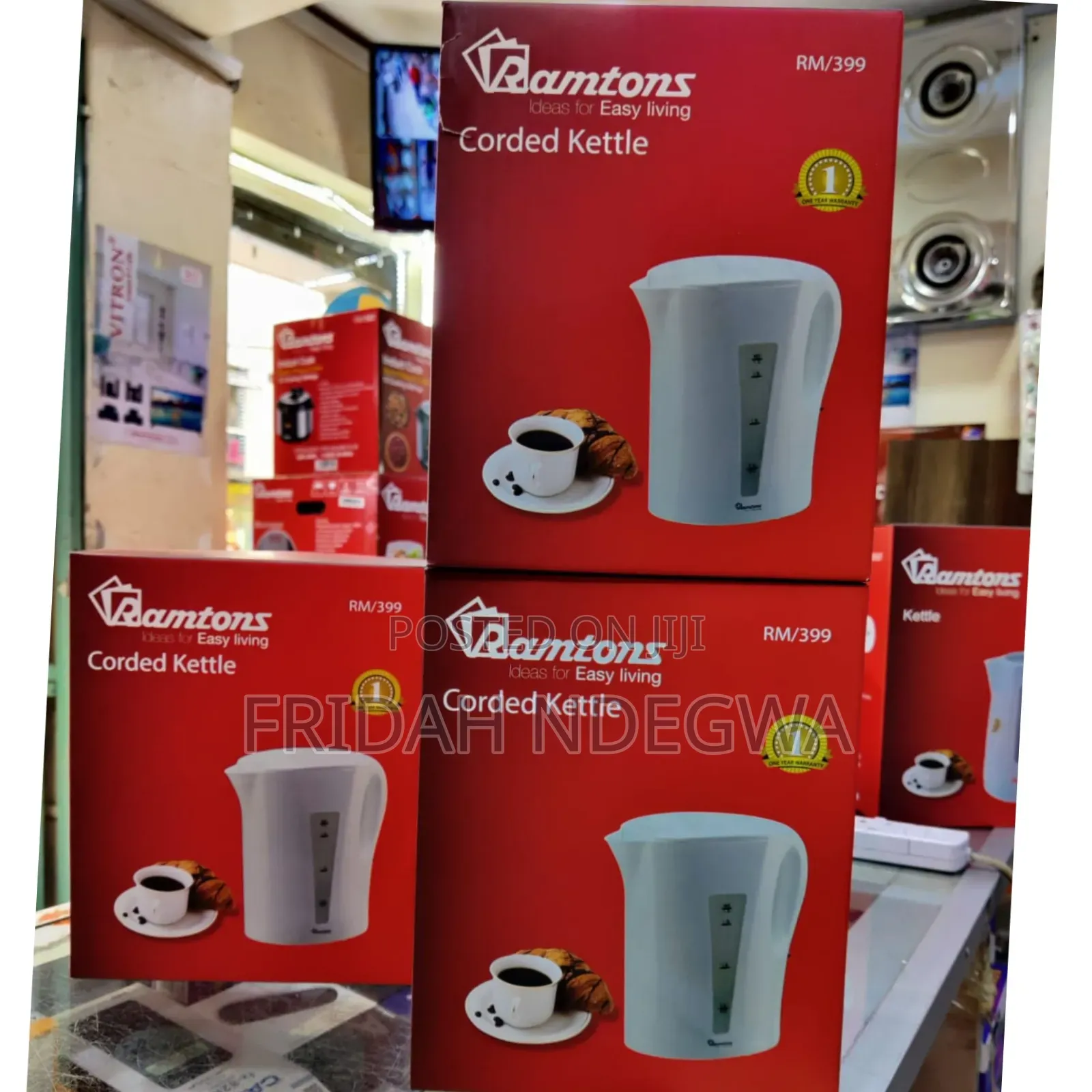 Ramtons Corded Kettle 1.7litres Rm399