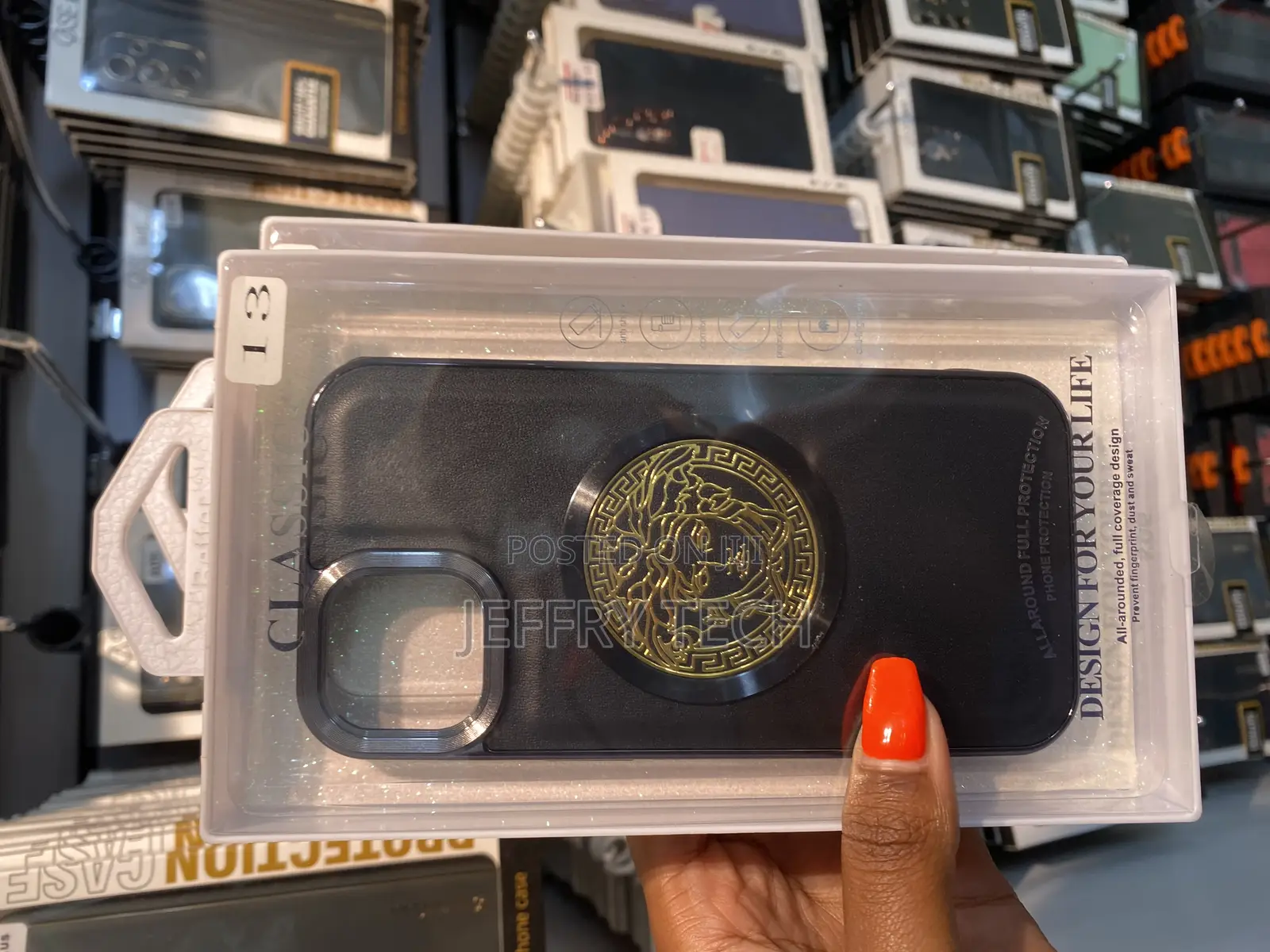 Kilgert Cover Versace Logo Luxury Designer Case for iPhone 13