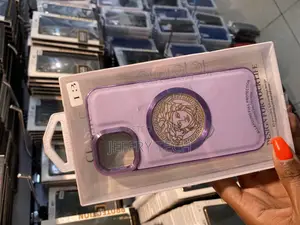 Kinderty Versace Logo Designer Back Case for iPhone 13