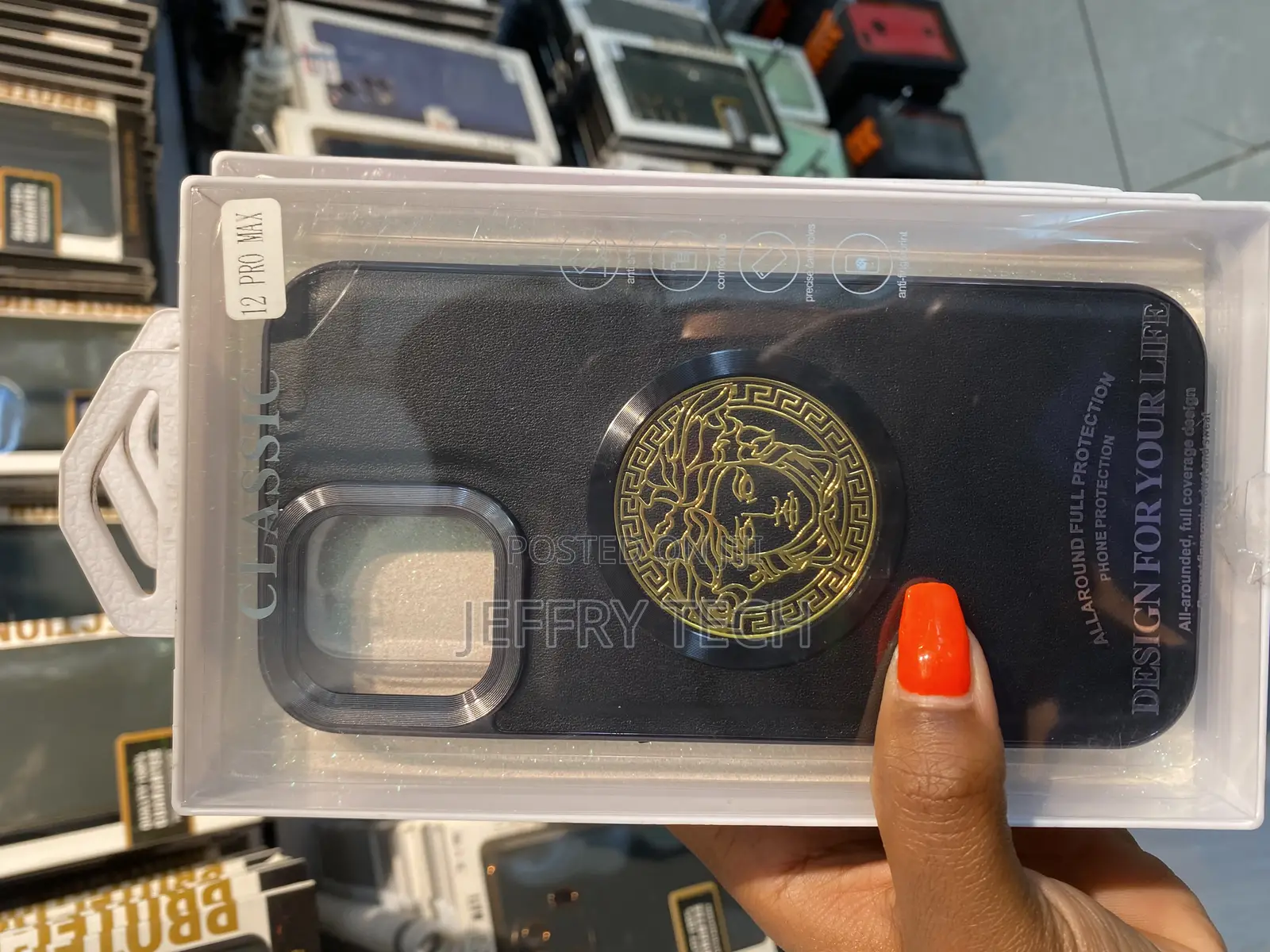 Byterg Versace Logo Designer Case for iPhone 12 Pro Max