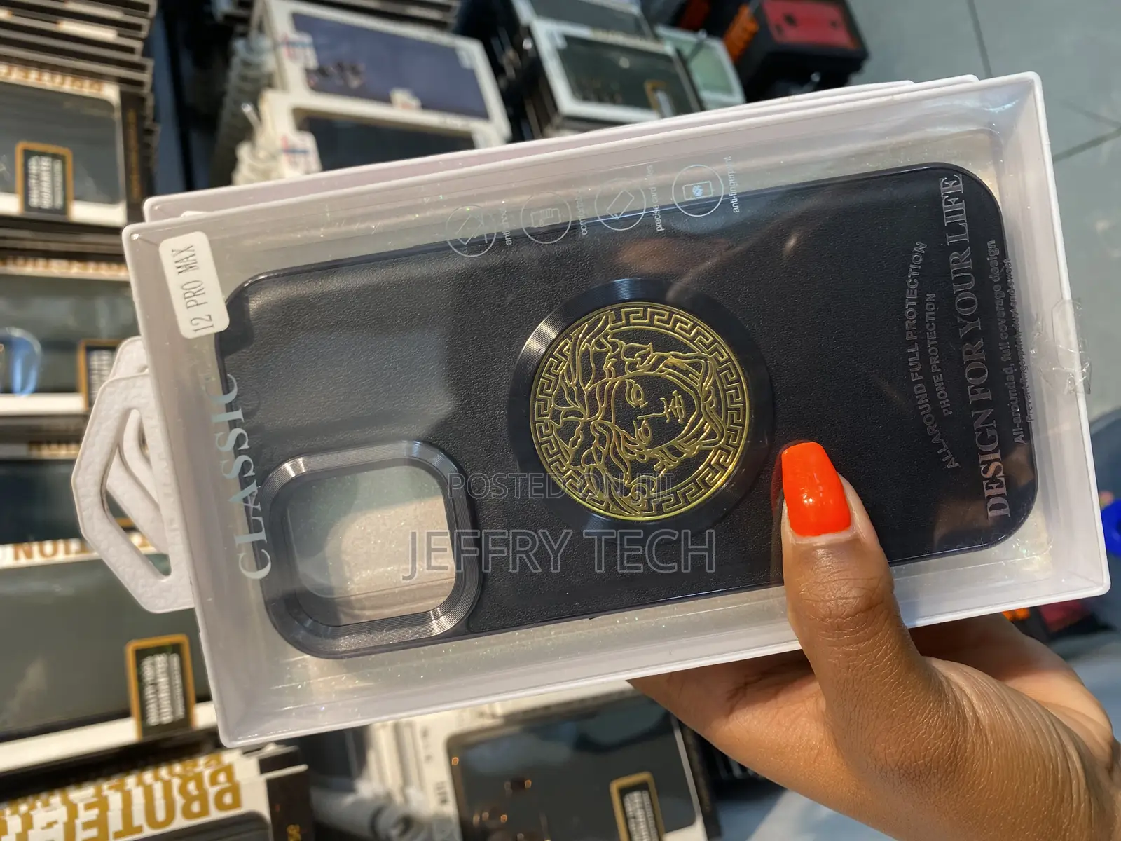 Byterg Versace Logo Designer Case for iPhone 12 Pro Max