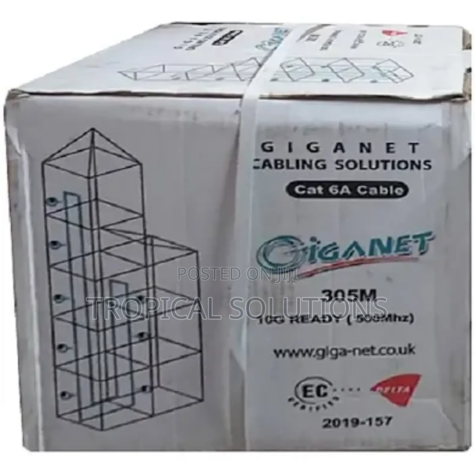 Giganet Category 6a Solid U/Utp PVC Indoor Cable
