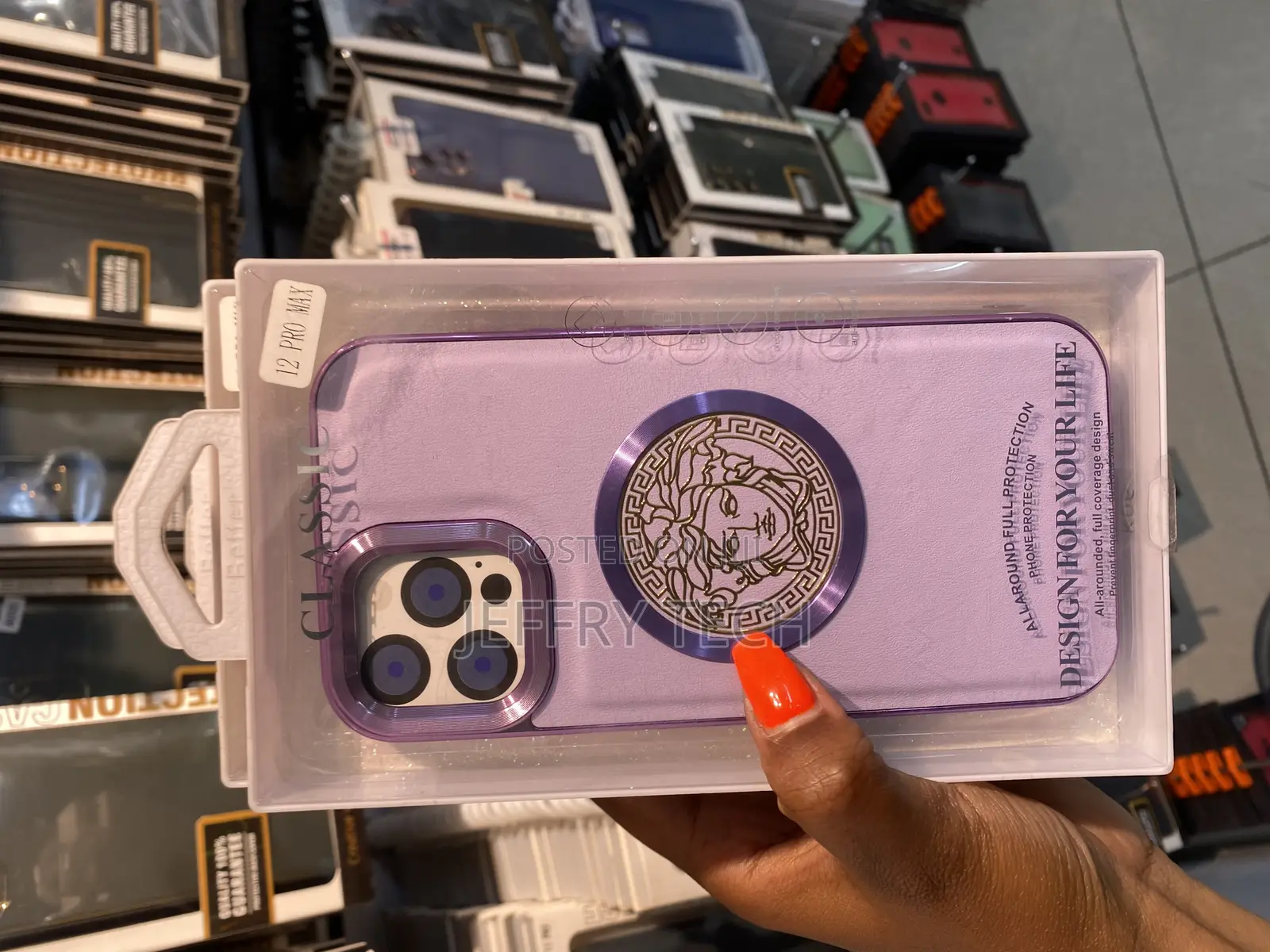 Vilaty Versace Logo Designer Case for iPhone 12 Pro Max
