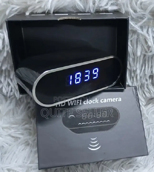 Full Hd 1080p Resolution Digital Table Alarm Clock Wifi Camera