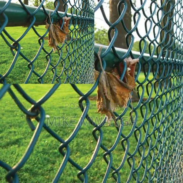 High Security PVC Coated Chain Link/ Green