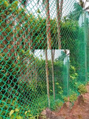 Green PVC Coated Chain Link Mesh Wire - main view