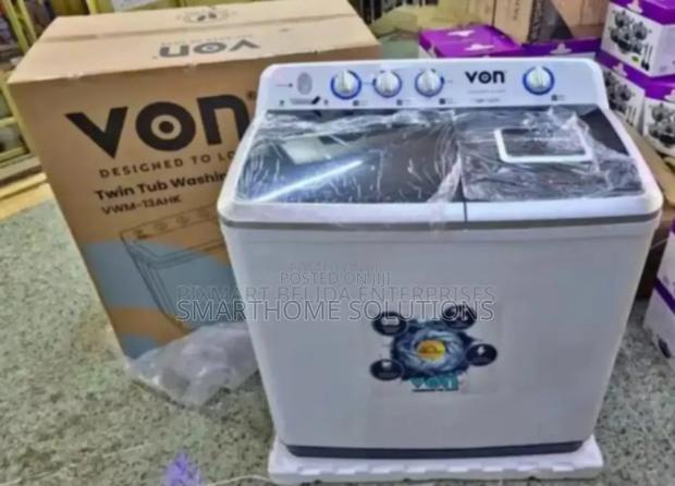 Model1 Von 13kgs Twin Tabs Washing Machine - main view