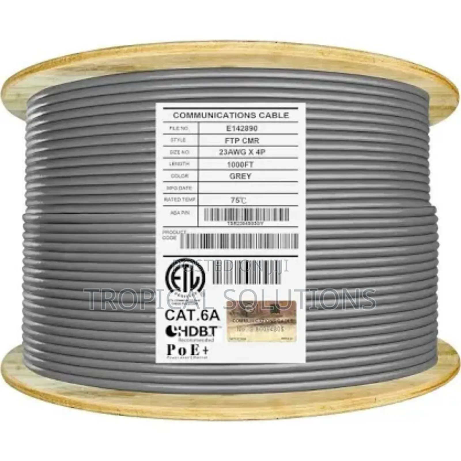 Ethernet Cable Giganet F/Utp PVC Indoor Cable 305m