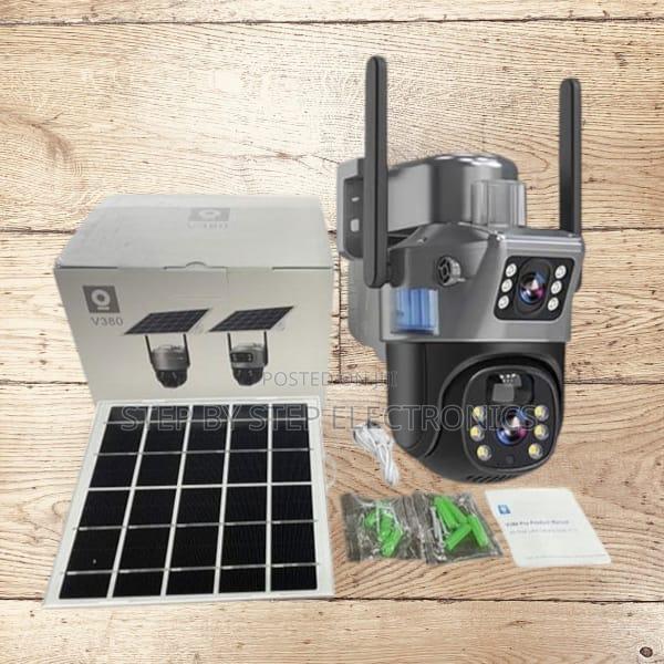 App Monitoring 1080p Hd Video Solar Powered 4g CCTV Camera – Dual Lens