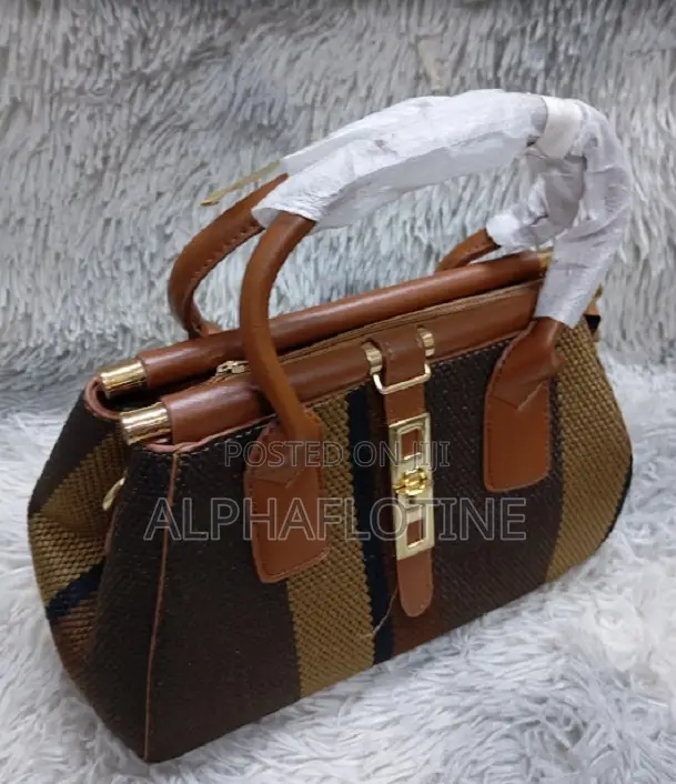Coffee Canvas Tote Shoulder Handbag Bag