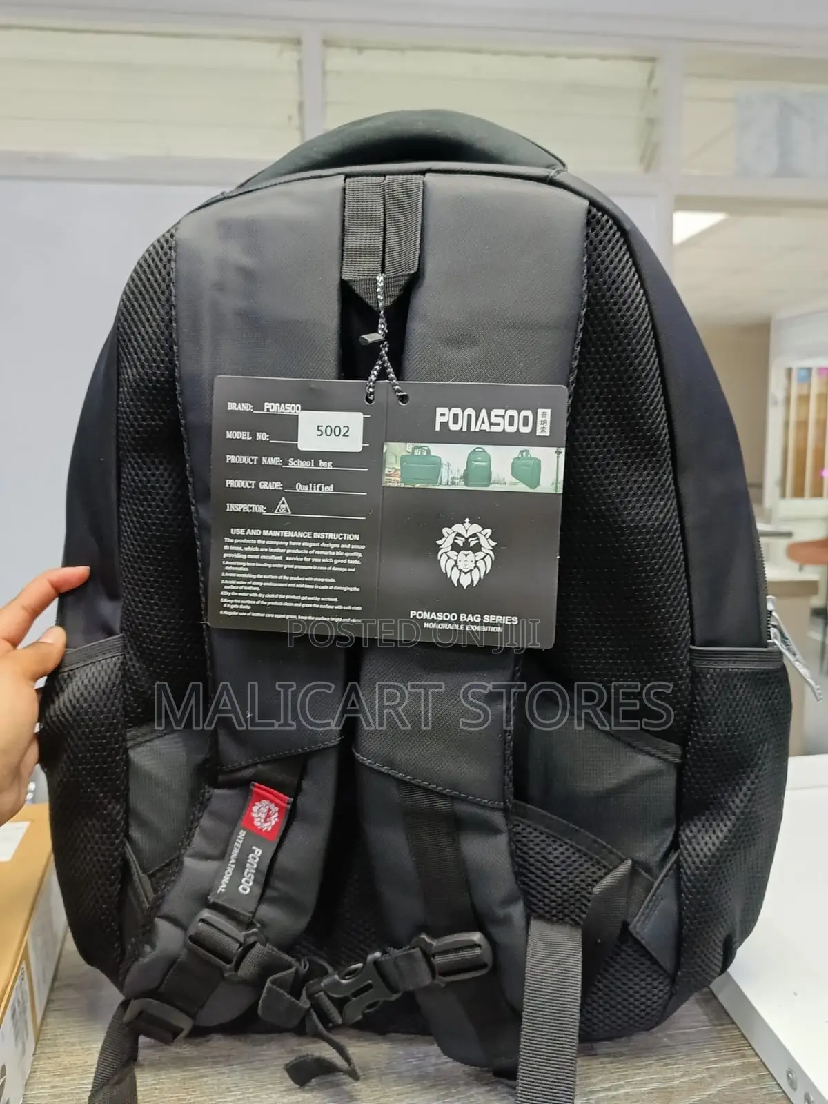 Ponasoo Backpack Large Capacity