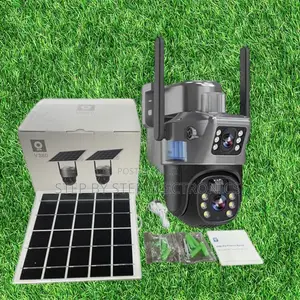 4g Enabled Smart Security Dual Lens Solar CCTV Camera
