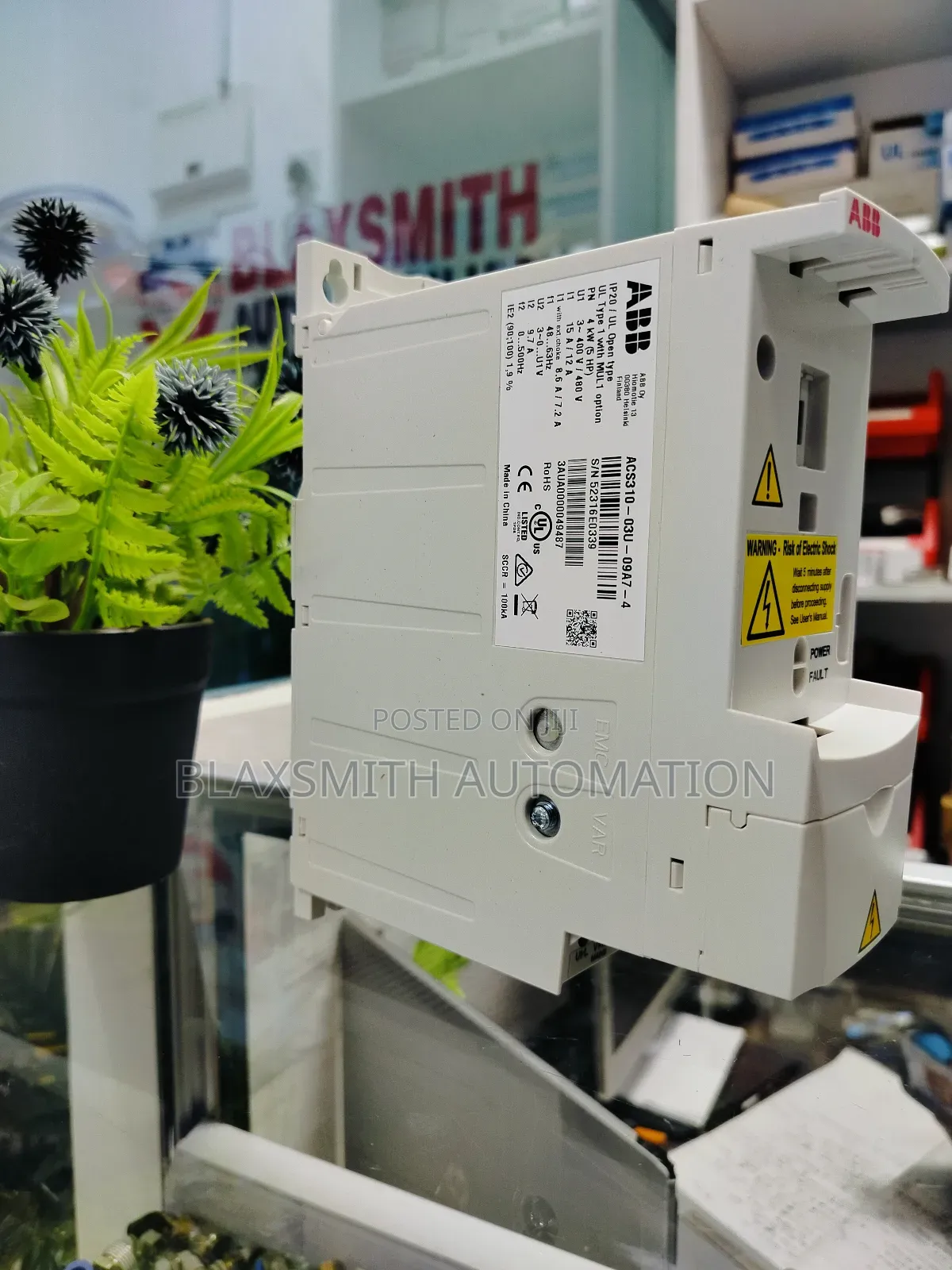 4kw(5hp) Abb VFD Acs310 3phase Input