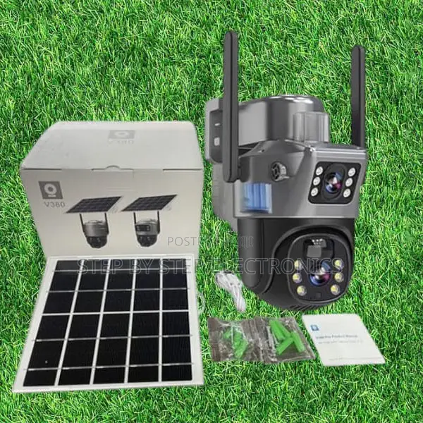 Dual Lens 4g Solar Security PTZ Camera With Real-Time Notifications