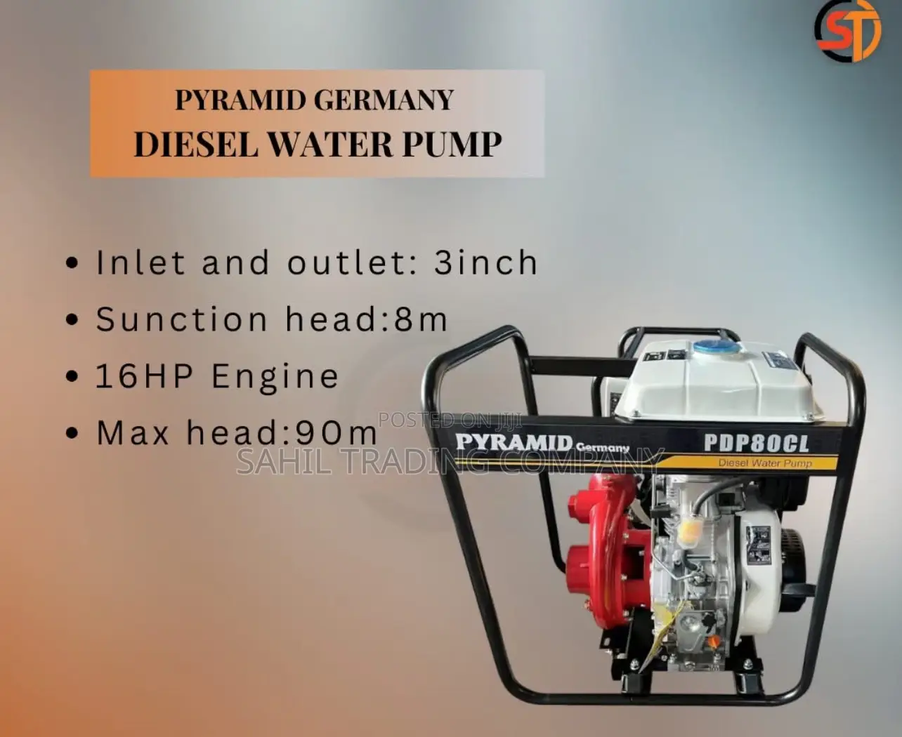 Pyramid Diesel 16hp High Pressure Heavy Duty Pump