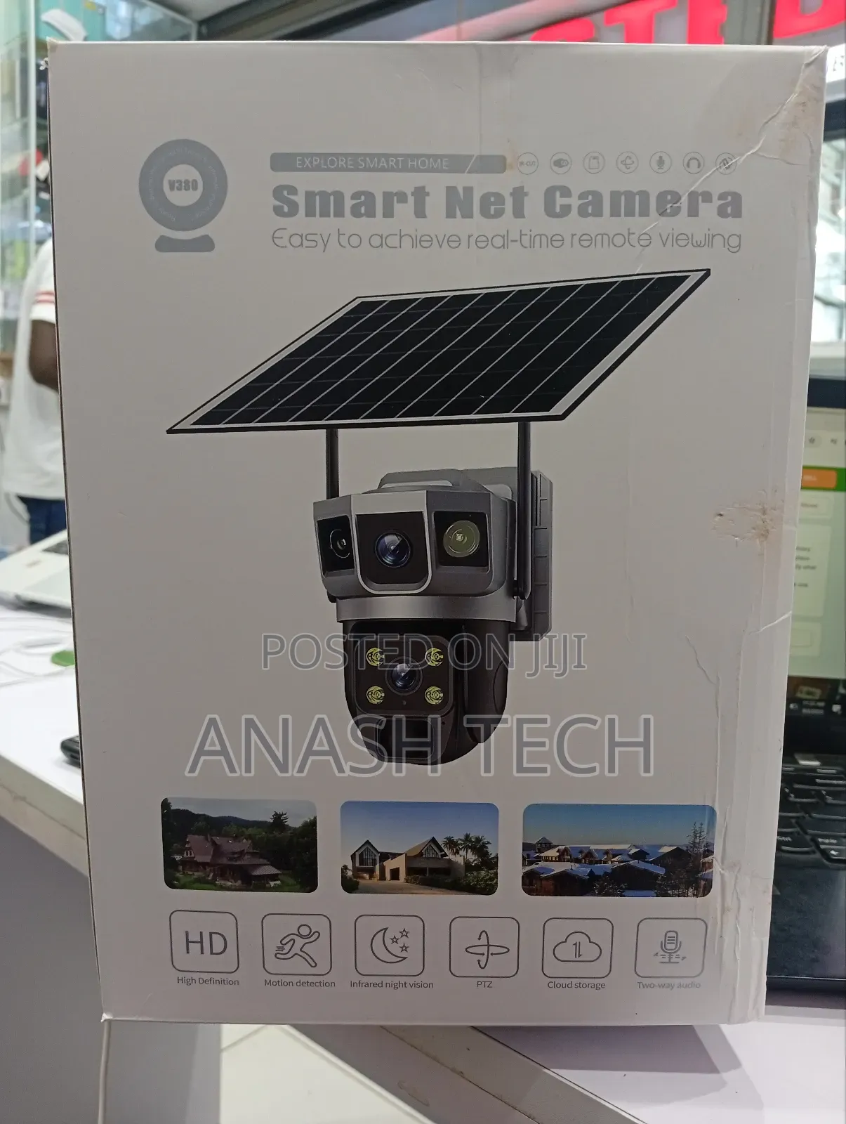 Outdoor Wifi Smart Net Camera 4mp 360 Degrees Weatherproof