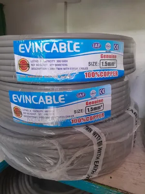 Copper Cable 1.5mm Twin With Earth, Evincable, Evn9205