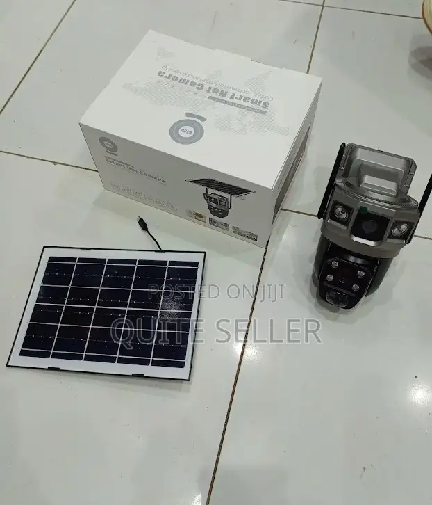 V380 Pro Dual Wifi Solar Camera – 4mp Audio Alarm Video Recording