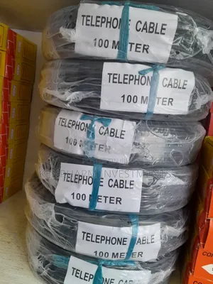 Telephone Cable Black