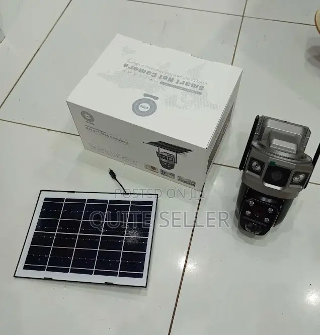 New 4g Solar Camera Dual Lens – 4mp Cctv, V380 Pro Outdoor Security