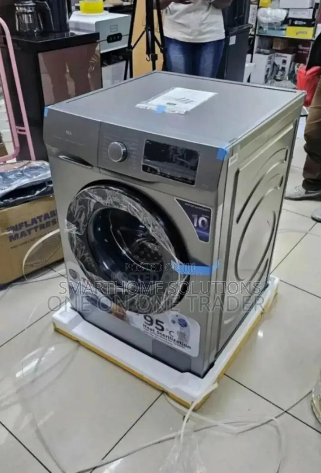 Colour Grey- TCL Original 12kgs Front Load Washing Machine