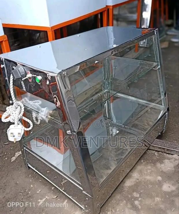 Classic Glassy Snacks Warmer Display Stainless