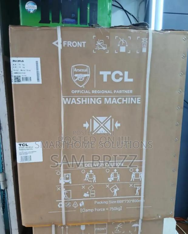 Model P612flg. TCL 12kg Front Load Wash and Spin Washing Machine