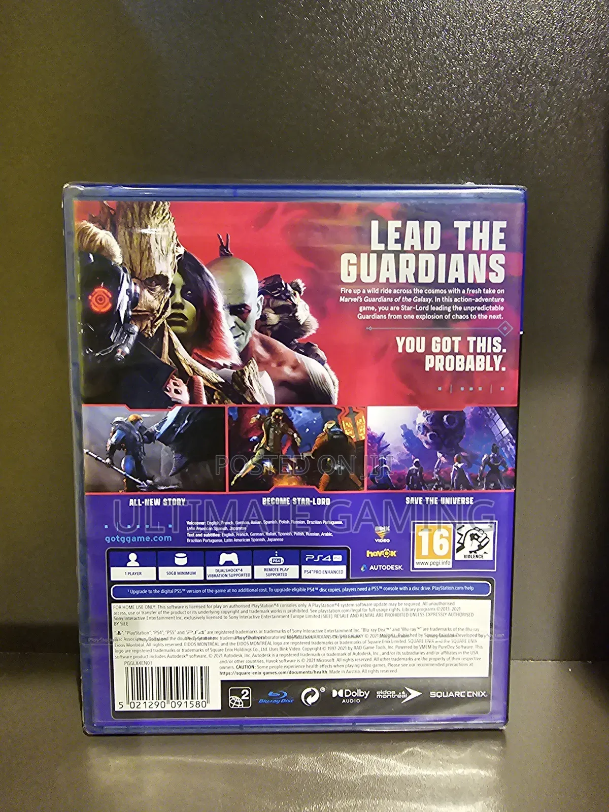 Ps4 Game Guardian of the Galaxy Marvel