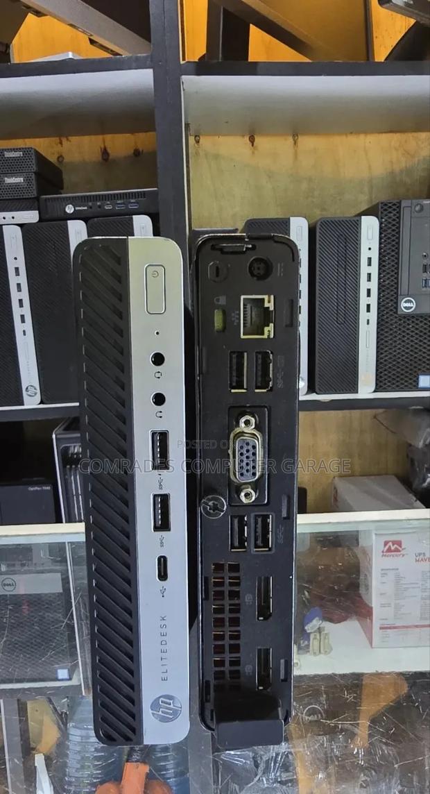 Desktop Computer HP EliteDesk 800 G4 8GB Intel Core I7 SSD 256GB - thumbnail 2