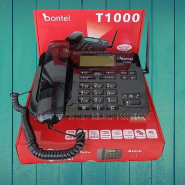 Bontel T1000 Wireless GSM Landline Deskphone With Hands-Free Speaker