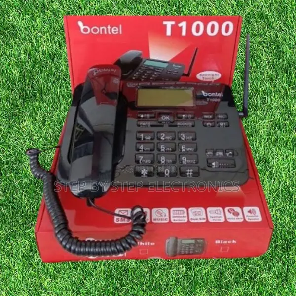 Bontel T1000 Dual Sim GSM Desktop Landline Phone With LCD Backlight