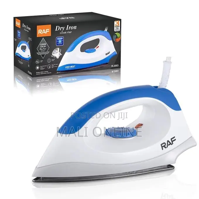 Raf Dry Iron 1200w Non-stick Soleplate Clothes Iron