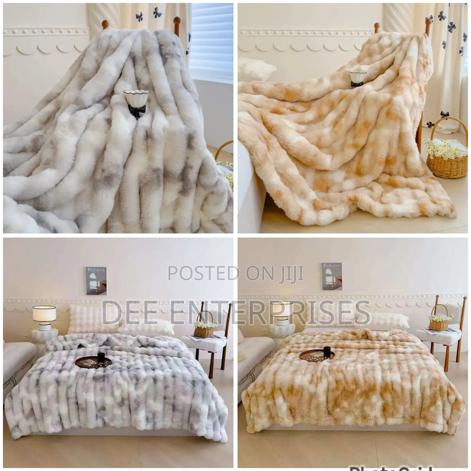 Dyed Soft Bubble Winter Throw Blanket
