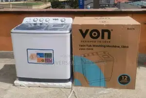 Von Washing Machine 13 Kg Twin Tub -White